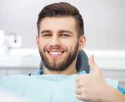 man smiling